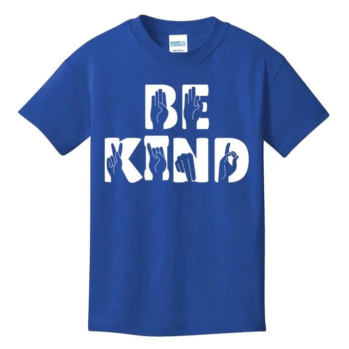 Be Kind Sign Language Gift Kids T-Shirt