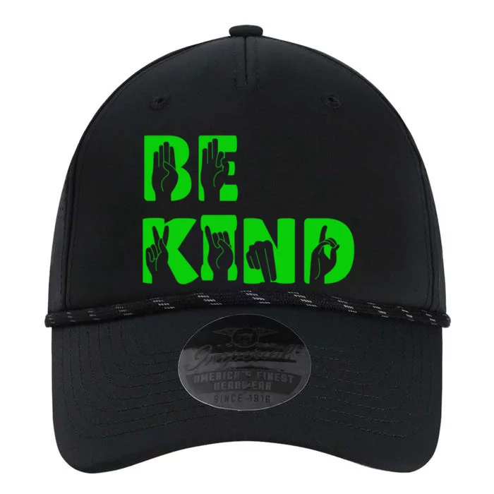 Be Kind Sign Language Cute Gift Performance The Dyno Cap