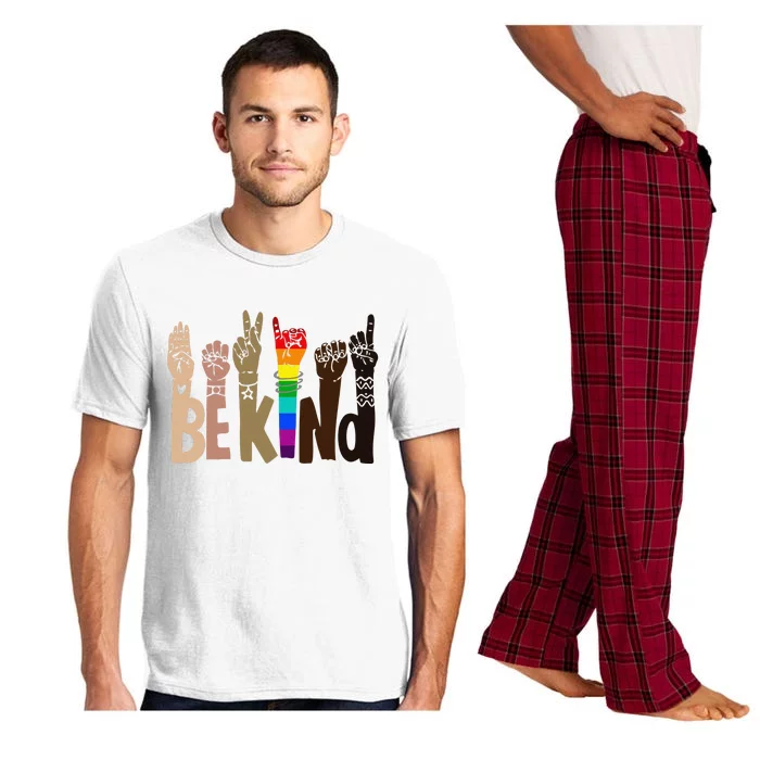 Be Kind Sign Language LGBT AntiRacism Kindness Raise Hand Pajama Set