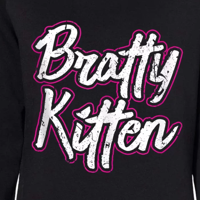 Bratty Kitten Sexy Fetish Submissive Slave Bdsm Kink Womens California Wash Sweatshirt