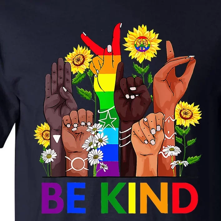 Be Kind Sign Language Kindness We Wear Orange For Unity Day Tall T-Shirt