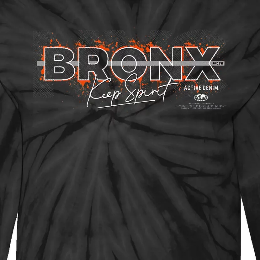 Bronx Keep Spirit Tie-Dye Long Sleeve Shirt