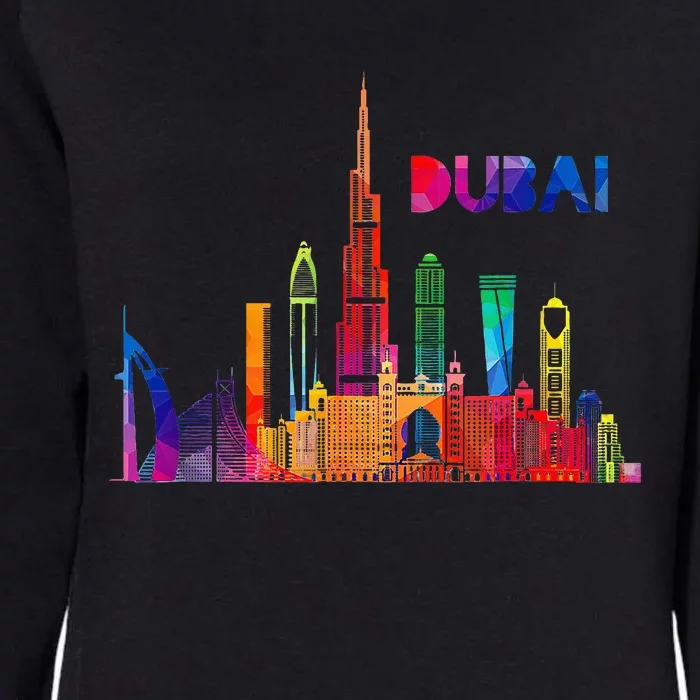 Burj Khalifa Skyscraper Royalty Dubai Uae Womens California Wash Sweatshirt