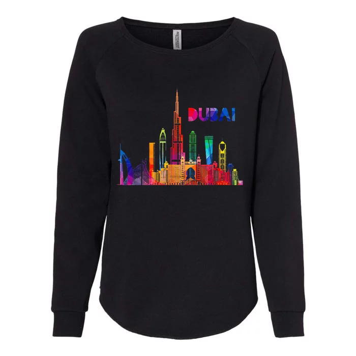 Burj Khalifa Skyscraper Royalty Dubai Uae Womens California Wash Sweatshirt