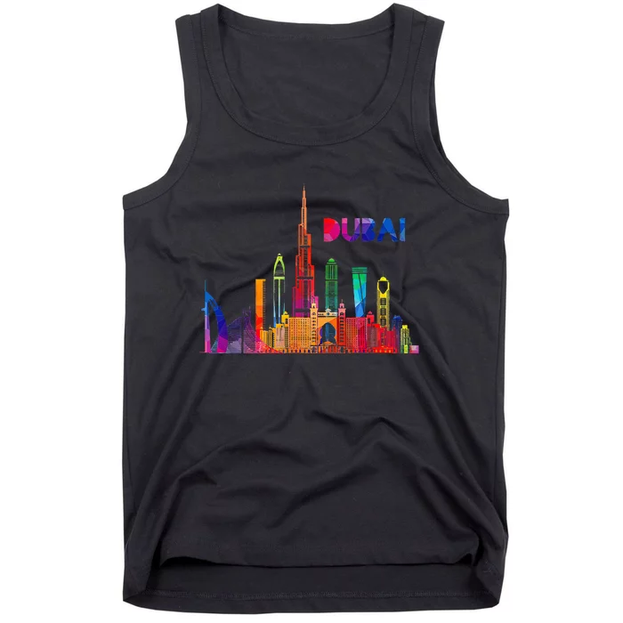 Burj Khalifa Skyscraper Royalty Dubai Uae Tank Top