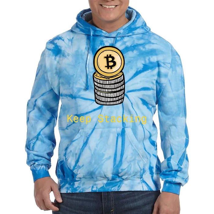 Bitcoin Keep Stacking Tie Dye Hoodie