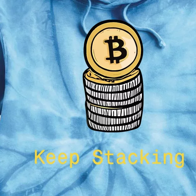 Bitcoin Keep Stacking Tie Dye Hoodie