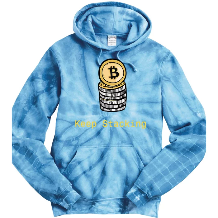 Bitcoin Keep Stacking Tie Dye Hoodie