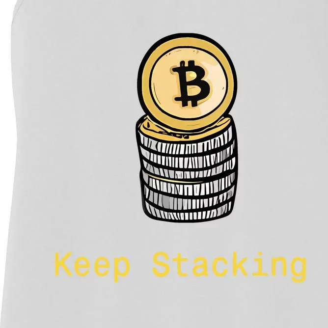 Bitcoin Keep Stacking Women's Racerback Tank