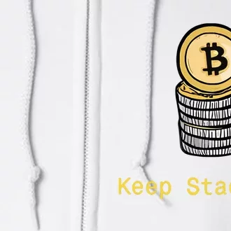 Bitcoin Keep Stacking Full Zip Hoodie