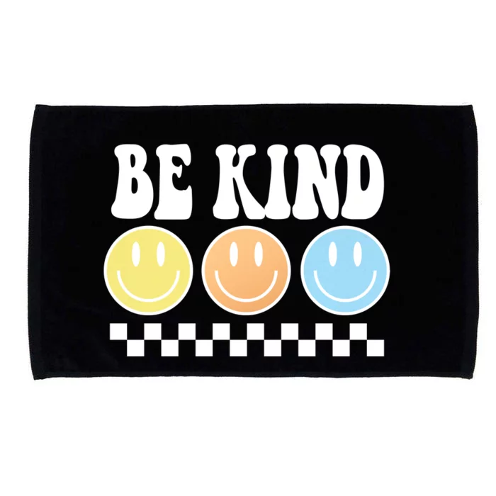 Be Kind Smiley Retro Microfiber Hand Towel