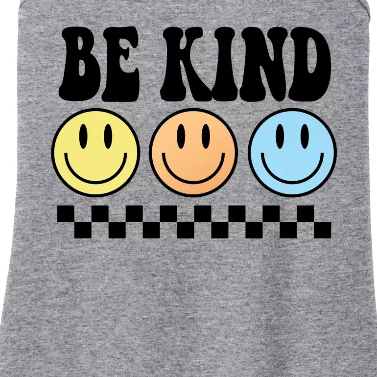 Be Kind Smiley Retro Ladies Essential Tank