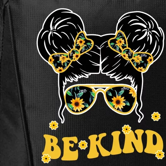 Be Kind Sunflower Hair Bun Spring City Backpack