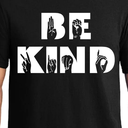 Be Kind Sign Language Deaf Awareness Asl Gift Pajama Set