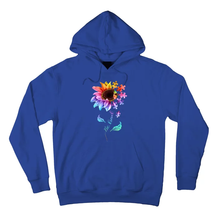 Be Kind Sunflower Autism Awareness Be Kind Autism Gift Hoodie