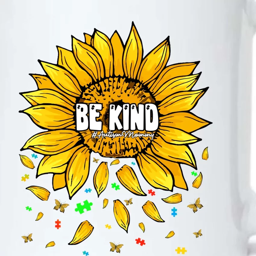 Be Kind Sunflower MotherS Day Autism Mommy Mom Mama Gift Black Color Changing Mug