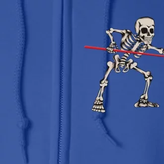 Billiard Kö Skeleton Halloween Fan Costume Snooker Outfit Gift Full Zip Hoodie