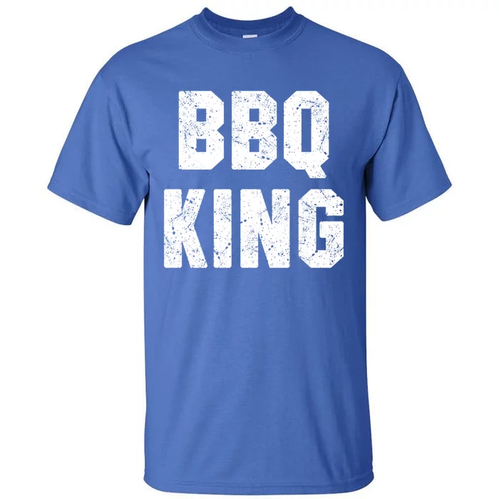 Bbq King Smoker Meat Dad Joke Grilling Funny Grill Gift Cool Gift Tall T-Shirt