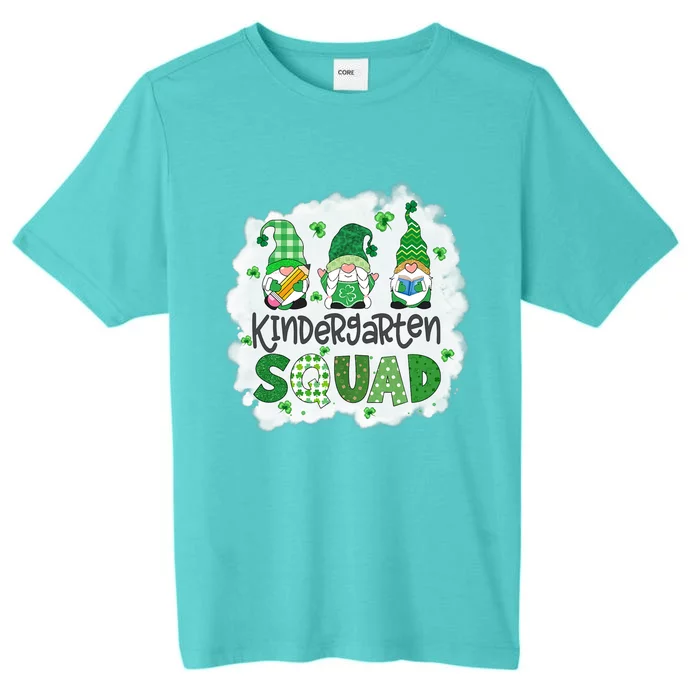 Bleached Kindergarten Squad Gnomies St Patricks Day Teacher Meaningful Gift ChromaSoft Performance T-Shirt