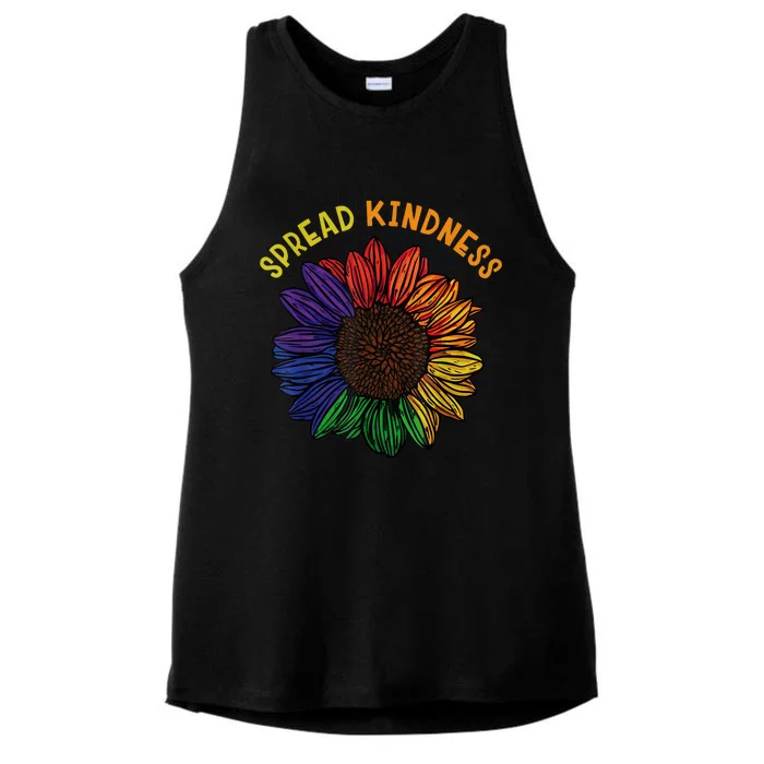 Be Kind Spread Kindness Ladies Tri-Blend Wicking Tank