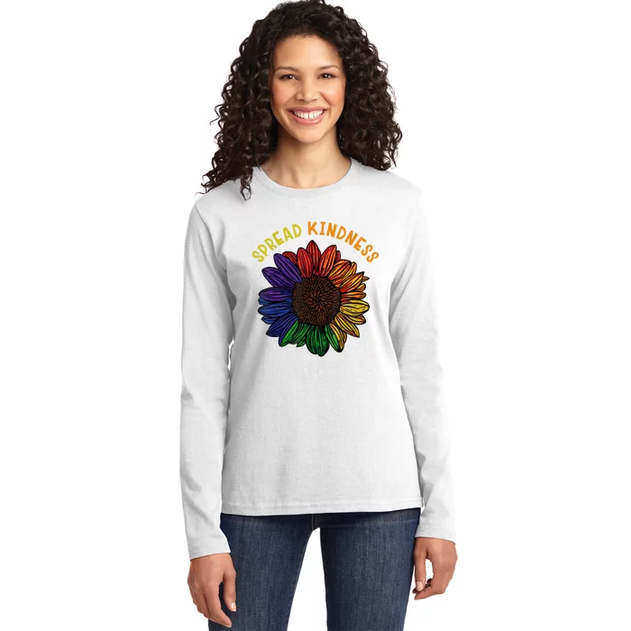 Be Kind Spread Kindness Ladies Long Sleeve Shirt