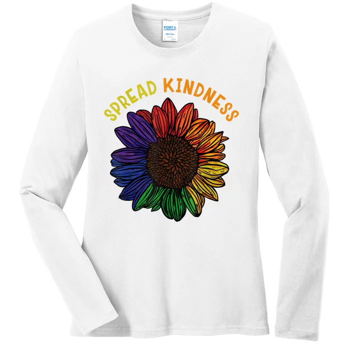 Be Kind Spread Kindness Ladies Long Sleeve Shirt