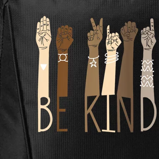 Be Kind Sign Language Hand Talking Teachers Interpreter Asl Great Gift City Backpack