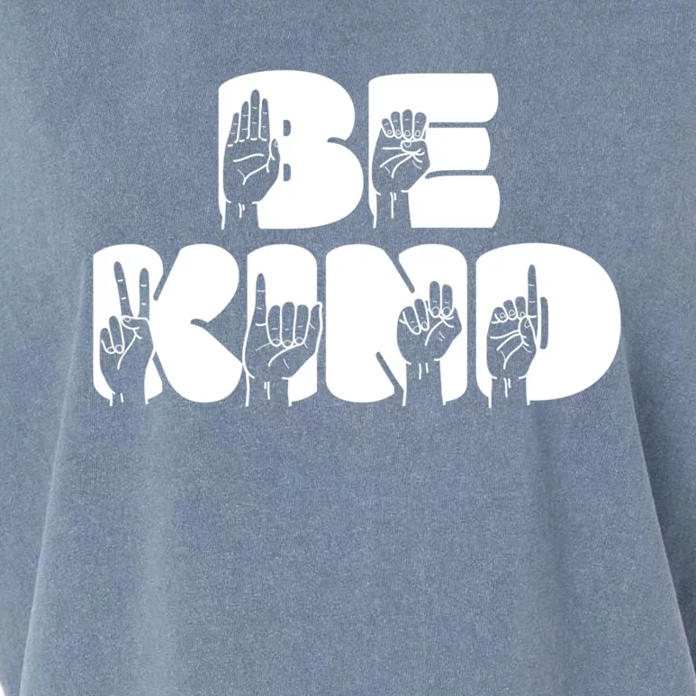 Be Kind Sign Language Hand Talking Teachers Interpreter Gift Great Gift Garment-Dyed Women's Muscle Tee