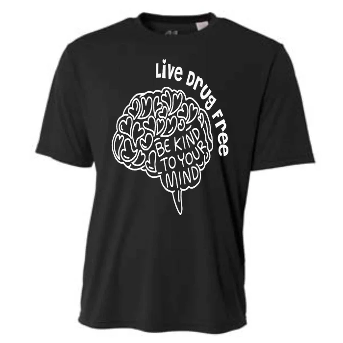 Be Kind to Your Mind Red Ribbon Week Awareness Cooling Performance Crew T-Shirt