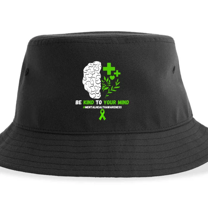 Be Kind To Your Mind Mental Health Awareness Sustainable Bucket Hat