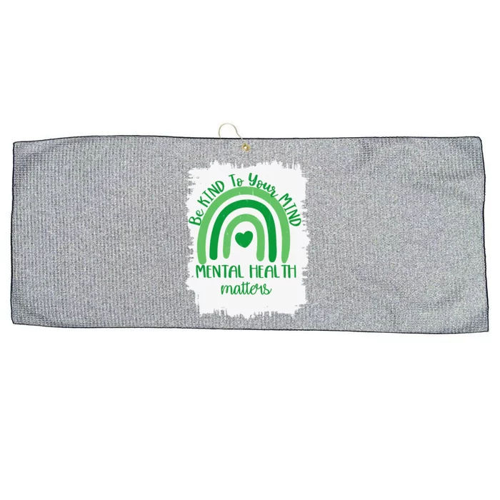 Be Kind To Your Mind,Mental Health Matters, Autism Awareness Large Microfiber Waffle Golf Towel