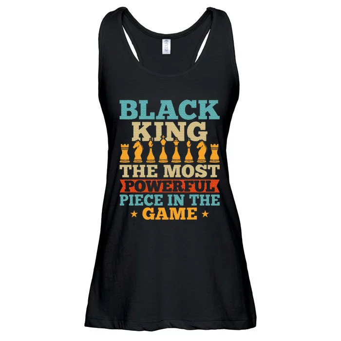 Black King The Most Powerful Piece in The Game Ladies Essential Flowy Tank