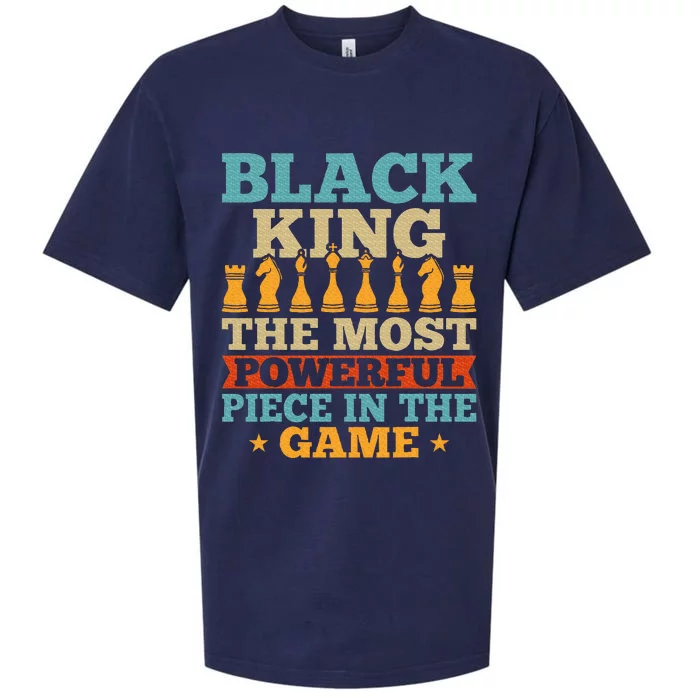 Black King The Most Powerful Piece in The Game Sueded Cloud Jersey T-Shirt