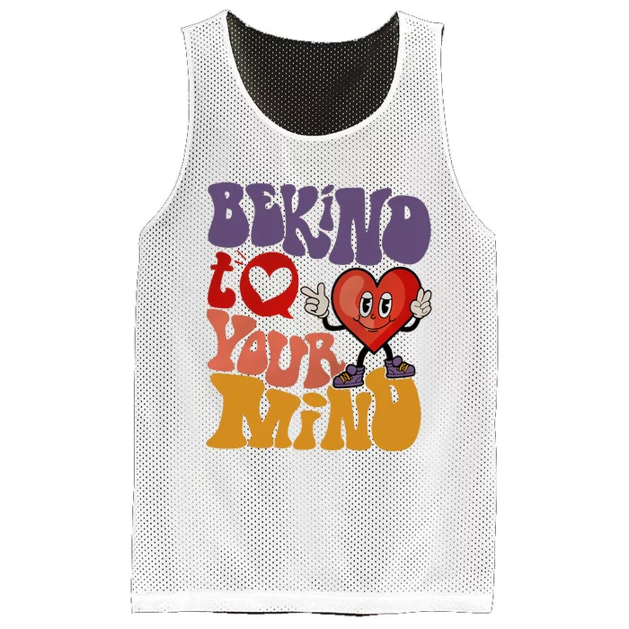 Be Kind To Your Mind Mental Health Self Care Mesh Reversible Basketball Jersey Tank