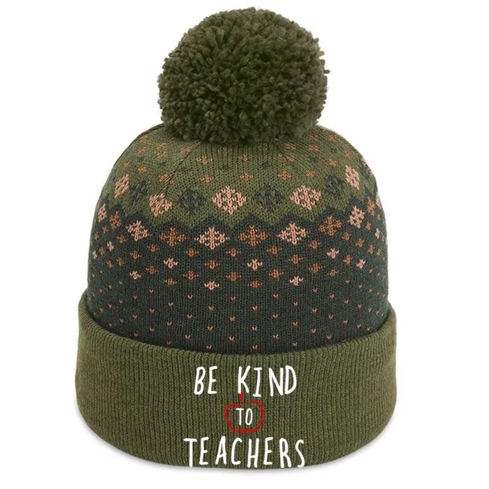 Be Kind To Teachers Design Meaningful Gift The Baniff Cuffed Pom Beanie