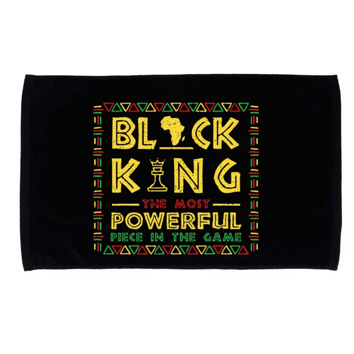 Black King The Most Powerful Piece In Game Black History Day Microfiber Hand Towel