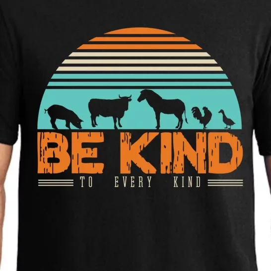 Be Kind To Every Kind Love Animals Eating Plants Gift Pajama Set