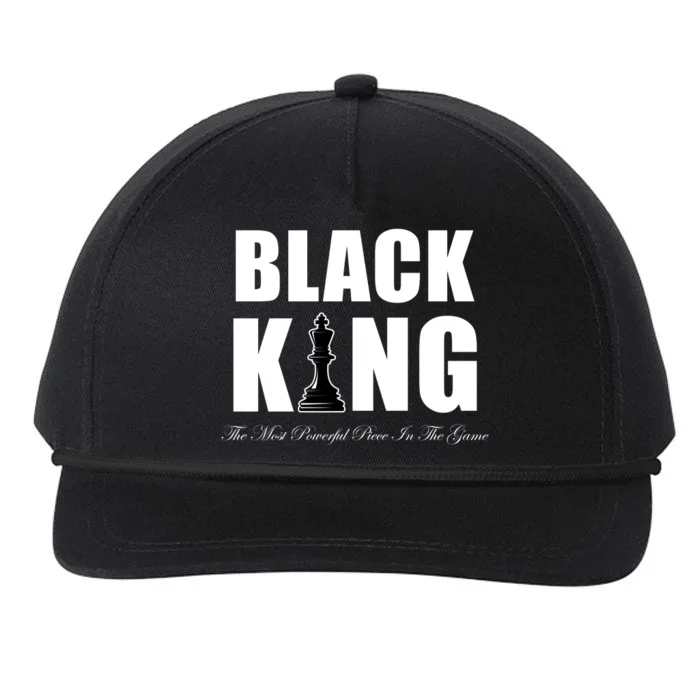 Black King The Most Powerful Piece In The Game African Pride Snapback Five-Panel Rope Hat