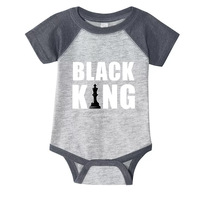 Black King The Most Powerful Piece In The Game African Pride Infant Baby Jersey Bodysuit