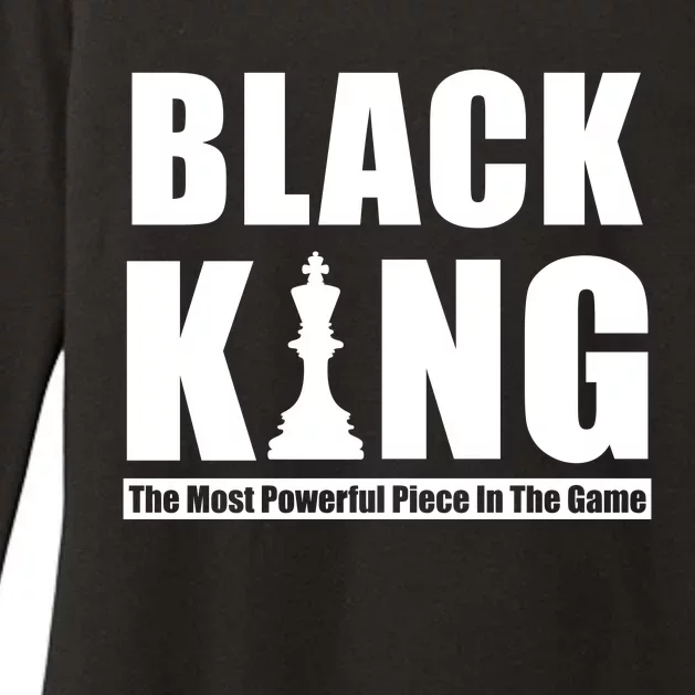 Black King The Most Powerful Piece In The Game Womens CVC Long Sleeve Shirt