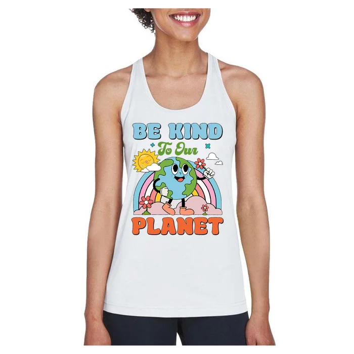 Be Kind To Our Planet Earth Day 2024 54th Anniversary Women's Racerback Tank