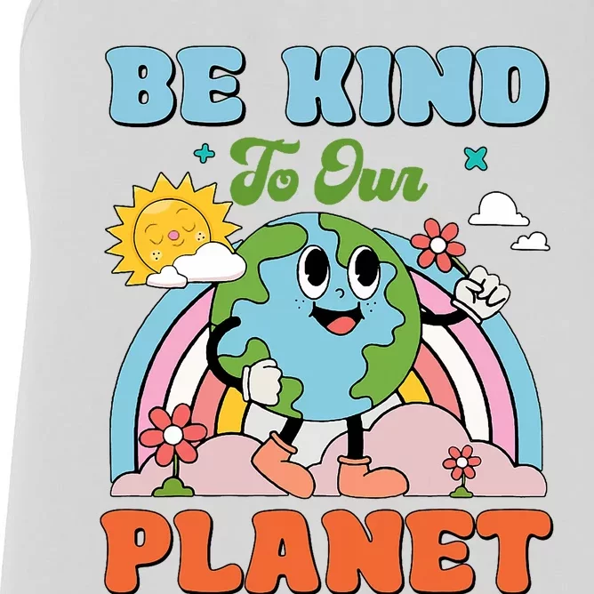 Be Kind To Our Planet Earth Day 2024 54th Anniversary Women's Racerback Tank