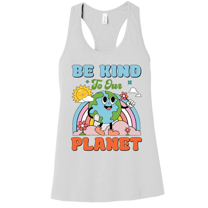 Be Kind To Our Planet Earth Day 2024 54th Anniversary Women's Racerback Tank