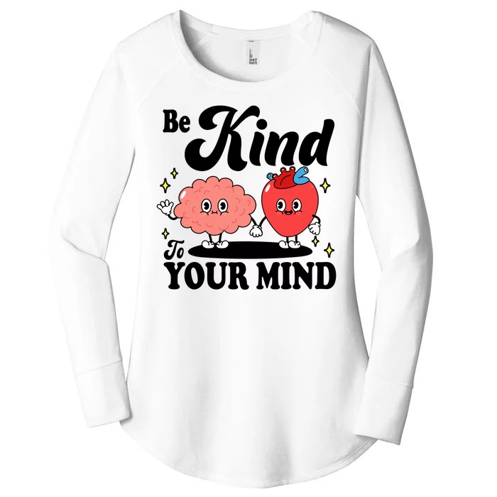 Be Kind To Your Mind Mental Health Awareness Women's Perfect Tri Tunic Long Sleeve Shirt