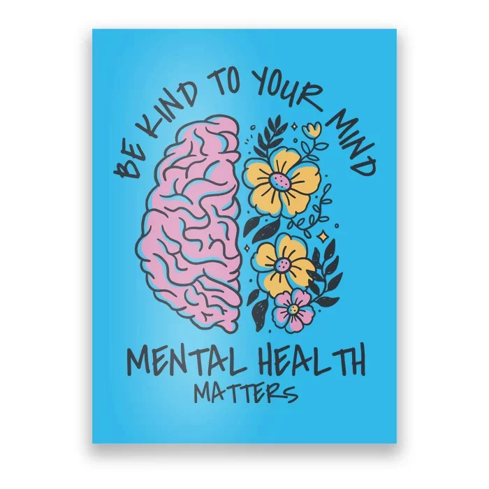 Be Kind To Your Mind Mental Health Matters Poster