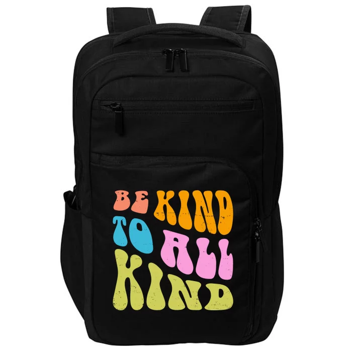 Be Kind To All Kind Quote Retro Impact Tech Backpack