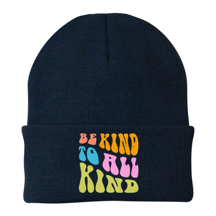 Be Kind To All Kind Quote Retro Knit Cap Winter Beanie