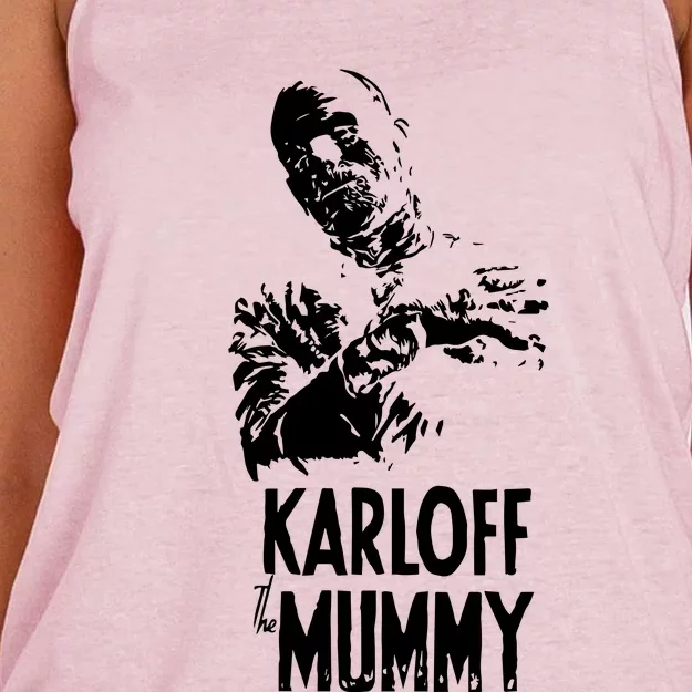 Boris Karloff The Mummy Women's Knotted Racerback Tank