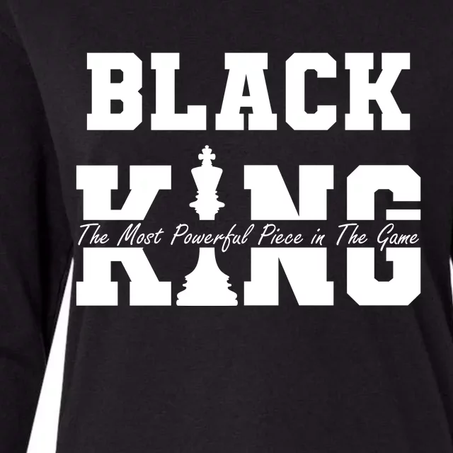 Black King The Most Powerful Piece In The Game Black History Womens Cotton Relaxed Long Sleeve T-Shirt