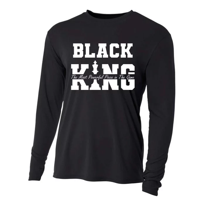 Black King The Most Powerful Piece In The Game Black History Cooling Performance Long Sleeve Crew